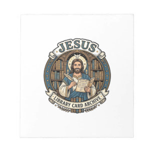 Bloc De Notas Archivo de Tarjeta de la Biblioteca de Jesús Archi