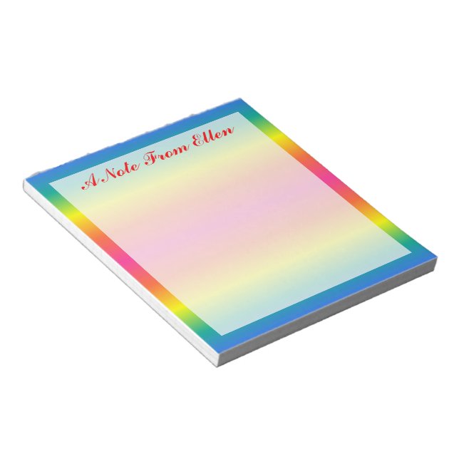 Bloc De Notas Arcoiris (Lado Derecho)