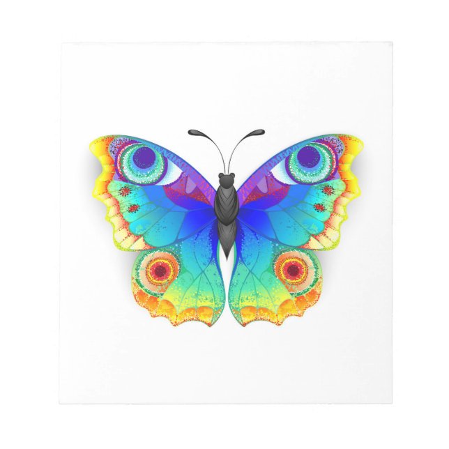Bloc De Notas Arcoiris mariposa Peacock Eye (Frente)