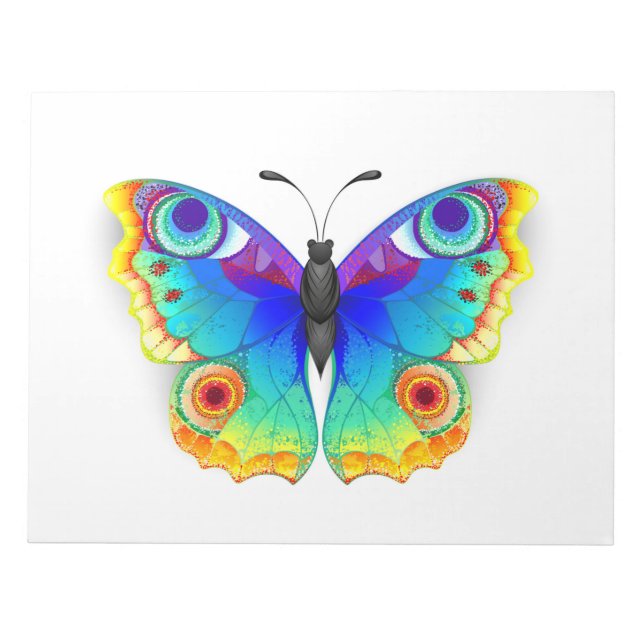 Bloc De Notas Arcoiris mariposa Peacock Eye (Frente)