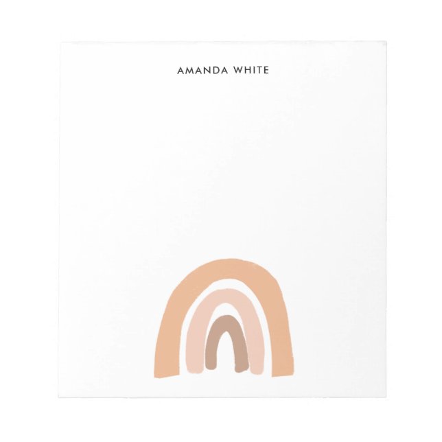 Bloc De Notas Arcoiris Neutral Earthy Pastel (Frente)