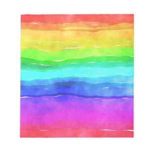 Bloc De Notas Arcoiris pintado