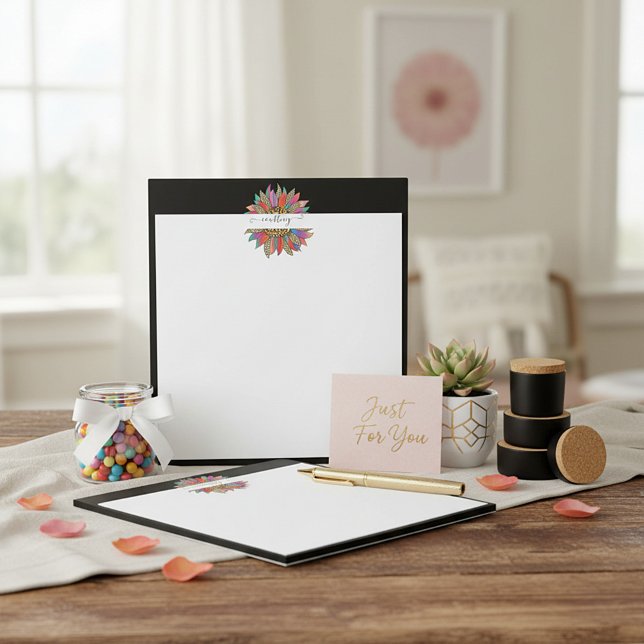 Bloc De Notas Arcoíris y estampado de leopardo personalizado   (Subido por el creador)