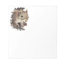 Bloc De Notas Ardilla Cuta, Naturaleza animal acuarela