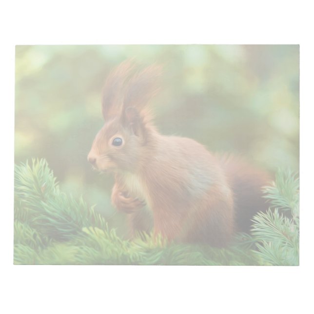 Bloc De Notas Ardilla en un árbol (Frente)
