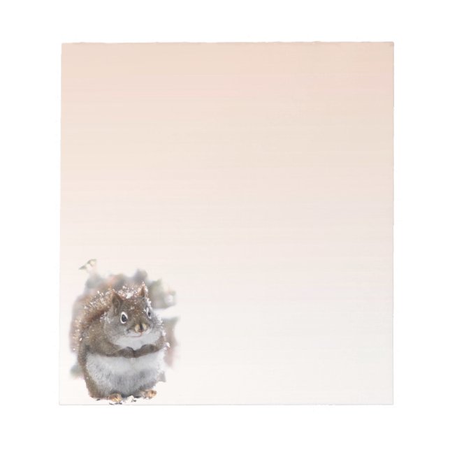 Bloc De Notas Ardilla roja dulce (Frente)