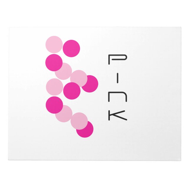 Bloc De Notas Armoniosa fusión rosa (Frente)