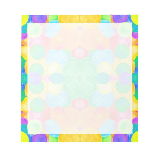 Bloc De Notas arte abstracto circular (Frente)