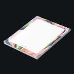 Bloc De Notas Arte abstracto colorido personalizado<br><div class="desc">Este diseño de bloc de notas personalizado presenta un bonito arte abstracto de acuarela pintado a mano. Personalizar el texto con tu nombre y úselo para cualquier ocasión o negocio. En mi tienda ByEunMee hay más productos a juego.</div>
