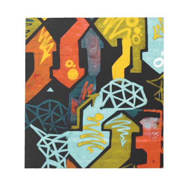 Bloc De Notas Arte abstracto de flechas (Frente)