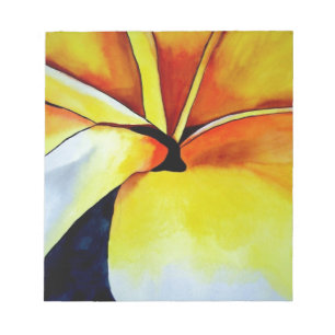 Bloc De Notas Arte abstracto de la flor tropical frangipani