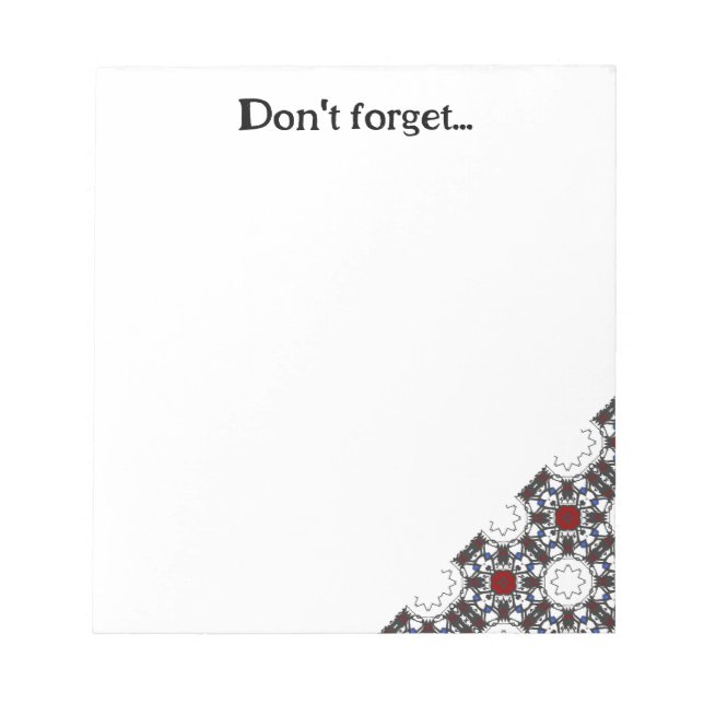 Bloc De Notas Arte calidoscopio del volumen cuatro (Frente)