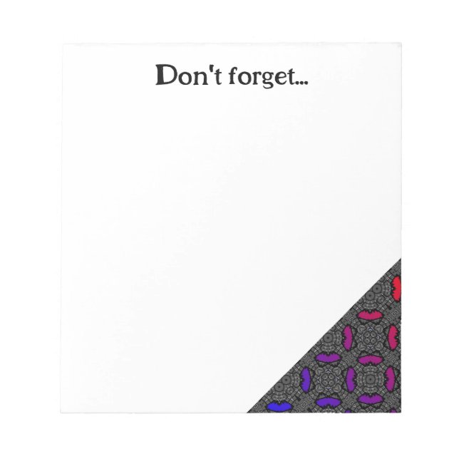 Bloc De Notas Arte calidoscopio del volumen trece diecinueve (Frente)