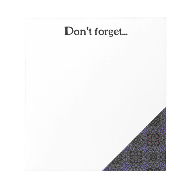 Bloc De Notas Arte calidoscopio del volumen trece ocho (Frente)