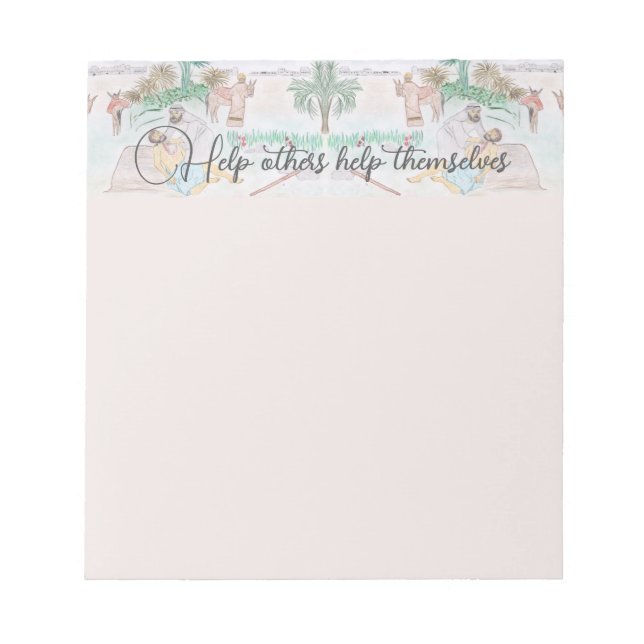 Bloc De Notas Arte cristiano El buen samaritano (Frente)