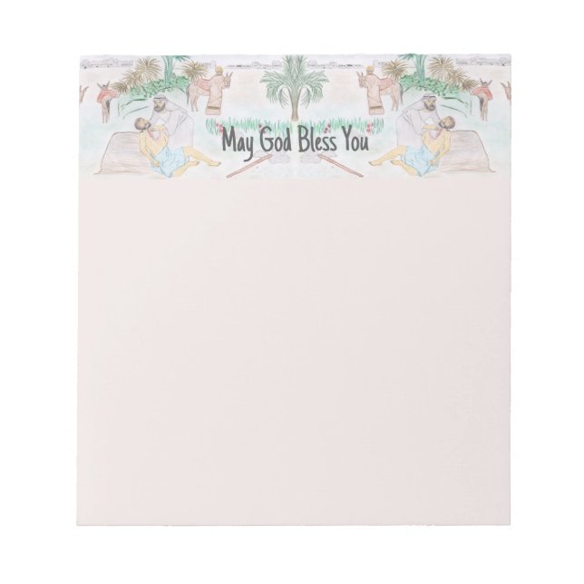 Bloc De Notas Arte cristiano El buen samaritano (Frente)