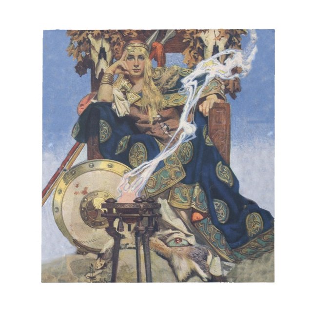 Bloc De Notas Arte de fantasía de princesa guerrera reina maeve (Frente)