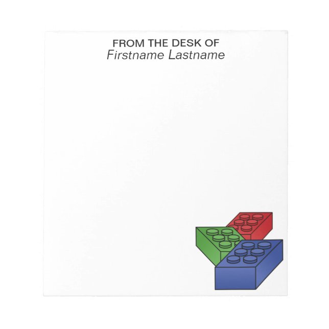 Bloc De Notas Arte de juguetes para niños - Bloques de construcc (Frente)