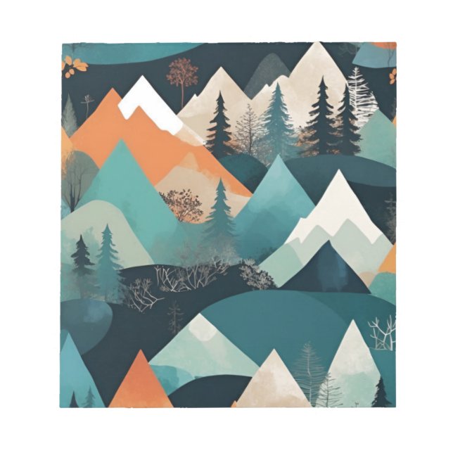 Bloc De Notas Arte de las montañas (Frente)