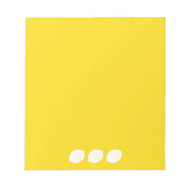 Bloc De Notas Arte de limón azul de la marina - Diseño de cítric