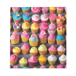 Bloc De Notas Arte de Origami - Cupcakes con arco iris