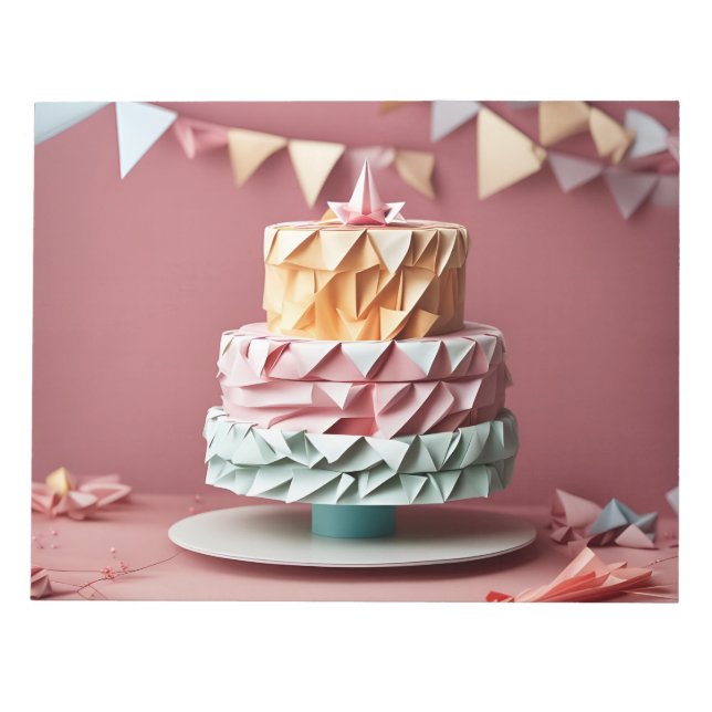 Bloc De Notas Arte de origami - dulzura para tu celebración (Frente)