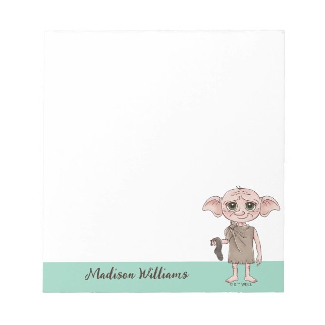 Bloc De Notas Arte de Personaje de Acuarela de Dobby (Frente)