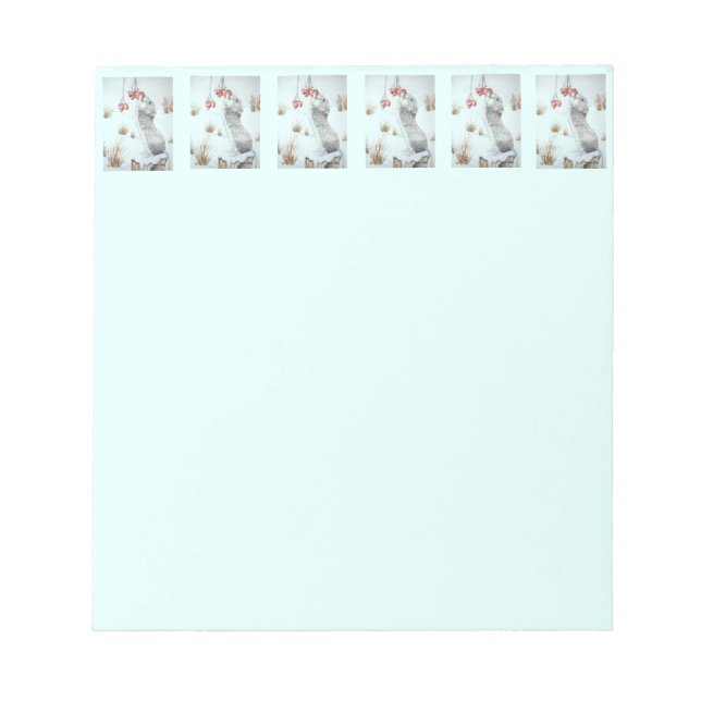 Bloc De Notas Arte de vida silvestre en la escena de nieve de ra (Frente)