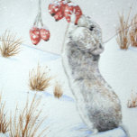 Bloc De Notas Arte de vida silvestre en la escena de nieve de ra<br><div class="desc">Este lindo ratoncito de madera (también conocido como ratón de cola larga) está echando un chichón en unas jugosas bayas rojas cubiertas de nieve. Esta escena de nieve de invierno hace una hermosa foto pintoresca de invierno en esta almohadilla original de notas y estoy seguro de que hará un gran...</div>