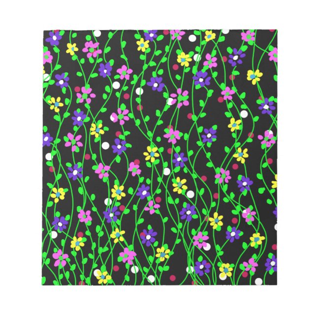 Bloc De Notas Arte floral de primavera (Frente)