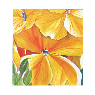 Bloc De Notas Arte floral original acuarela floral
