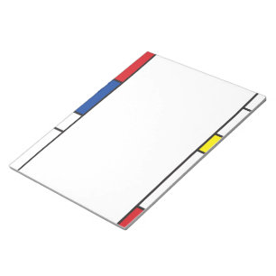 Bloc De Notas Arte Moderno De Stijl Geométrico Minimalista Mondr