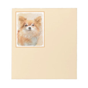 Bloc De Notas Arte original de la pintura de perro de Chihuahua,