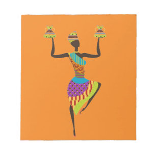 Bloc De Notas Arte tribal de las damas africanas