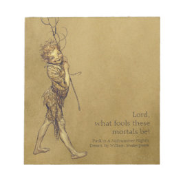 Bloc De Notas Arthur Rackham Puck Lord qué tontos CC0721