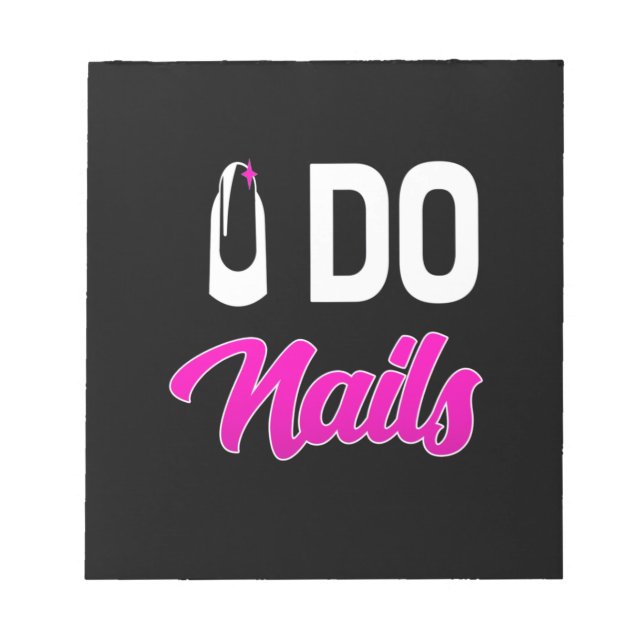 Bloc De Notas Artista de uñas hace uñas (Frente)