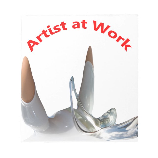 Bloc De Notas Artista en el trabajo (Frente)