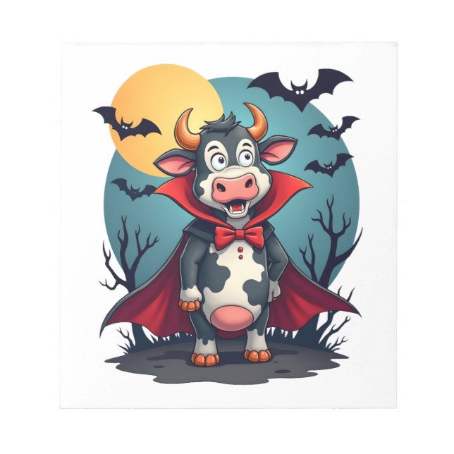 Bloc De Notas Asciende la vaca Drácula (Frente)