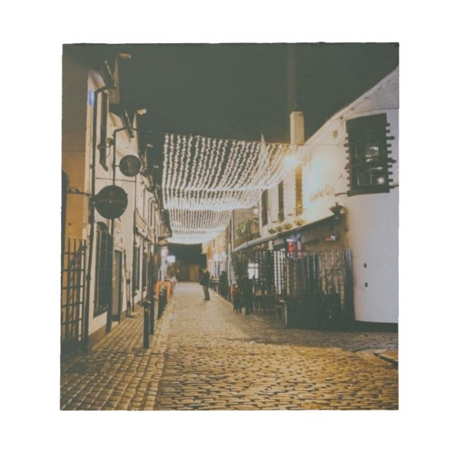 Bloc De Notas Ashton Lane, Glasgow, Escocia (Frente)