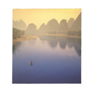 Bloc De Notas Asia, China, provincia de Guangxi, Yangshuo. Solo