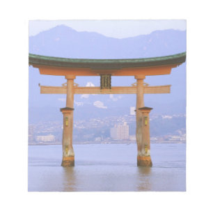 Bloc De Notas Asia, Japón, Hiroshima. Mivaiima. Puerta Torii
