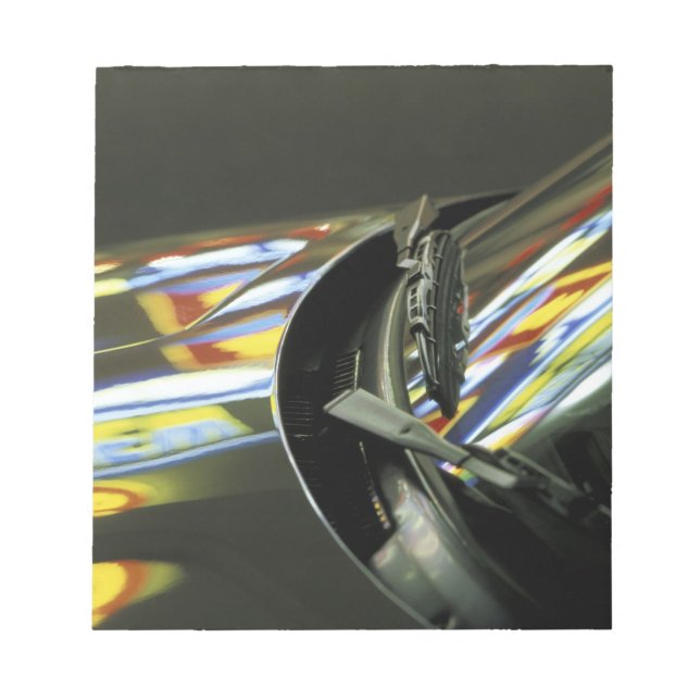 Bloc De Notas Asia, Malasia, Melaka. Reflexiones de neón en el c (Frente)