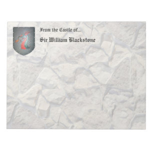 Bloc De Notas Aspecto de piedra del Escudo metalizado