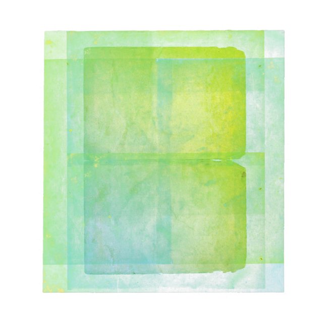 Bloc De Notas Aspecto del tejido de tinte del ácido azul verde (Frente)