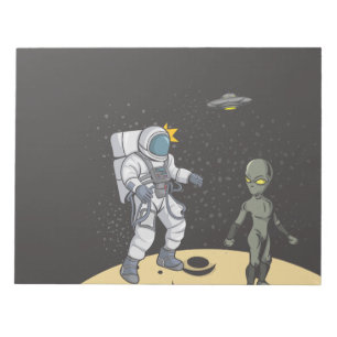 Bloc De Notas Astronauta y extranjera
