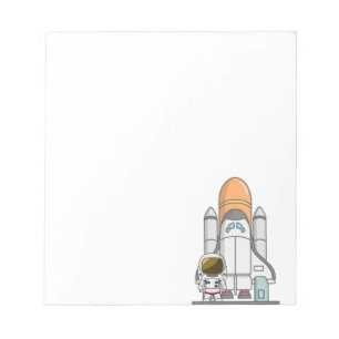 Bloc De Notas Astronauta y nave espacial
