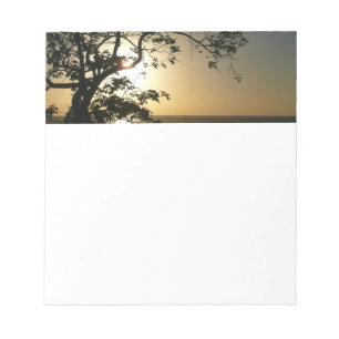 Bloc De Notas Atardecer a través de árboles II Fotografía tropic