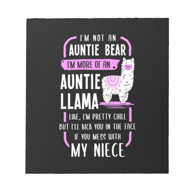 Bloc De Notas Auntie Llama (Frente)
