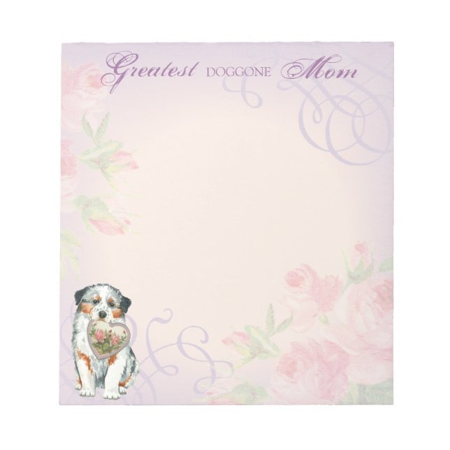 Bloc De Notas Aussie Heart Mom (Frente)
