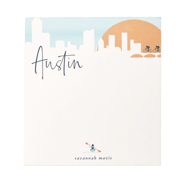 Bloc De Notas Austin Skyline Notepad (Frente)